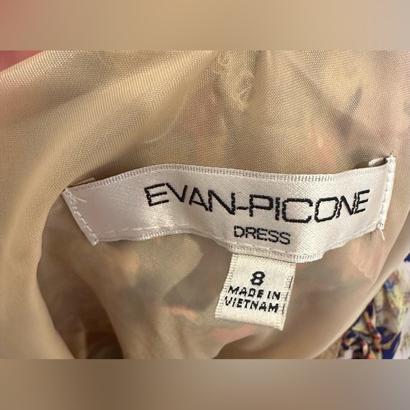 Evan Picone dress asymmetrical size 8 multi color - Picture 5 of 7